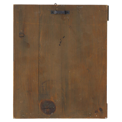 Icona russa antica XIX secolo San Nicola 26x21 cm 7