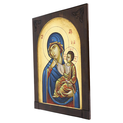 Romanian Hand-Painted Icon Mother of God, Joy and Relief, 80x60 cm 6