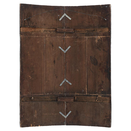 Icône russe monumentale ancienne Ménologe annuel calendrier liturgique orthodoxe XVIII–XIXe siècle 104x78 cm 20