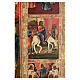 Icône russe monumentale ancienne Ménologe annuel calendrier liturgique orthodoxe XVIII–XIXe siècle 104x78 cm s14