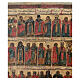 Icône russe monumentale ancienne Ménologe annuel calendrier liturgique orthodoxe XVIII–XIXe siècle 104x78 cm s17