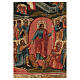 Icona russa monumentale antica Annuario menologio liturgico calendario ortodosso XVIII-XIX sec 104x78 cm s13