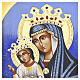 Icona dipinta a mano Totus Tuus stile bizantino 30X25 cm s2