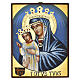 Icona dipinta a mano Maria Mater Ecclesiae Totus Tuus 20X15 cm s1