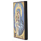 Icona dipinta a mano Maria Mater Ecclesiae Totus Tuus 20X15 cm s3