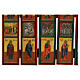 Iconostasi Russa domestica 130x33 cm antica XIX secolo  s14