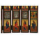 Iconostásio russo doméstico 130x34 cm antigo séc. XIX s12