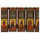 Domestic Russian Foldable Iconostasis, 130x33 cm, 19th century s10