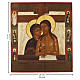 Icona Russa antica inizio XIX secolo Non Piangere su di Me Madre 31x26 cm s3