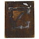 Ícone russo antigo século XIX Mãe de Deus de Niceia fundo ouro 12,6x10,4 cm s6