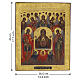 Antique Russian icon Our Lady of the Sign of Kursk with Synaxis of the Archangels, mid-19th century, 45 x 36.5 cm s3