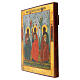 Antique Russian icon, 19th century, The Three Patriarchs, 13.9x12.2 in s6