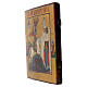 Ícone russo antigo São Jorge e o dragão século XIX 31,5x26,7 cm s4
