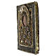 Ícone russo antigo séc. XIX Mãe de Deus "Alivia a minha dor" bordado honorífico com pérolas de rio 31,5x26 cm s7