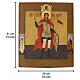 Icône russe ancienne Saint Nicétas, grand martyr XIXe siècle 31x26 cm s3