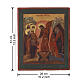 Antique Russian Icon Christ's Descent into Hell, mid-18th century, 31x26 cm s3