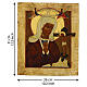 Icona Russa antica XIX sec Atirskaya 31x26 cm s3