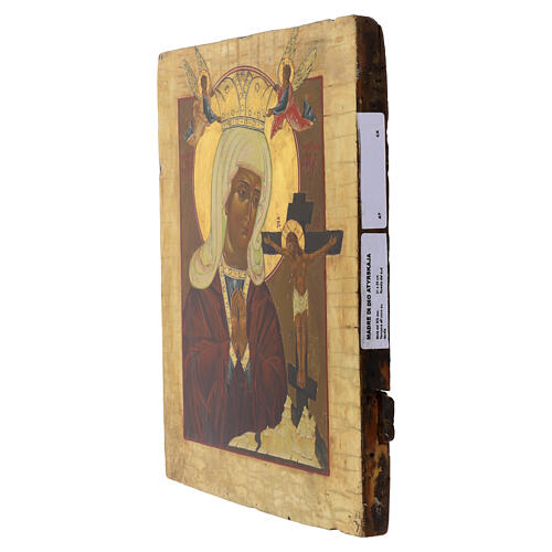 Antique Russian icon Mother of God Akhtyrskaya, mid-19th century, 31.6 x 26 cm 4