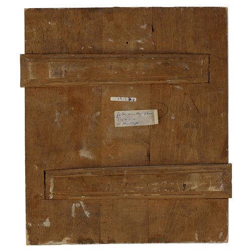 Icona Russa antica metà XIX secolo Madonna di Tikvin 30,9x26,8 6
