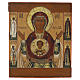Icona Russa antica XIX secolo Madonna del segno 31X26 s1