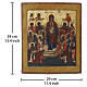 Icona Russa antica XIX secolo Madonna di Kiev Pecherskaya 34x29 cm s3