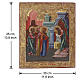 Antique Russian icon, 19th century, Presentation of Jesus at the Temple, 13.9x12.0 in s3