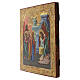 Antique Russian icon, 19th century, Presentation of Jesus at the Temple, 13.9x12.0 in s4