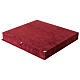 Cofanetto velluto bordeaux interno raso 42x45 cm s1