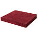 Cofanetto velluto bordeaux interno raso 42x45 cm s3