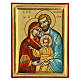 Icona Sacra famiglia fondo oro s1