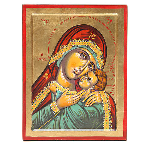 Ícono Virgen de Kasperov fondo oro 1