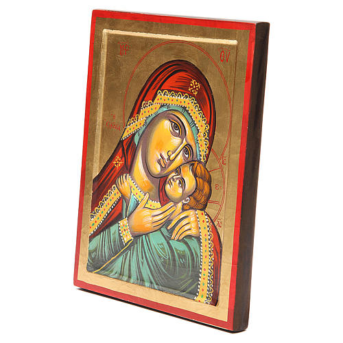 Ícono Virgen de Kasperov fondo oro 2