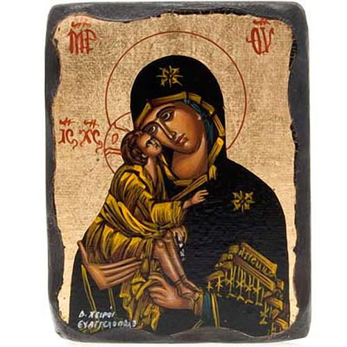 Ikone Gottesmutter von Wladimir 13x10cm 4