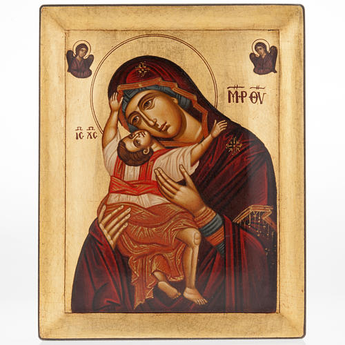 Ikone Gottesmutter Hodigitria, handgemalt in Griechenland 1