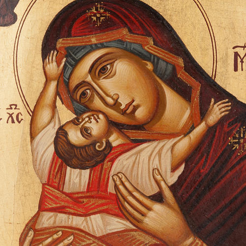 Ikone Gottesmutter Hodigitria, handgemalt in Griechenland 2