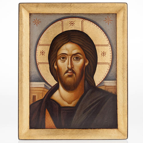 Ícono Jesús del Sinaí pintada a mano Grecia 1