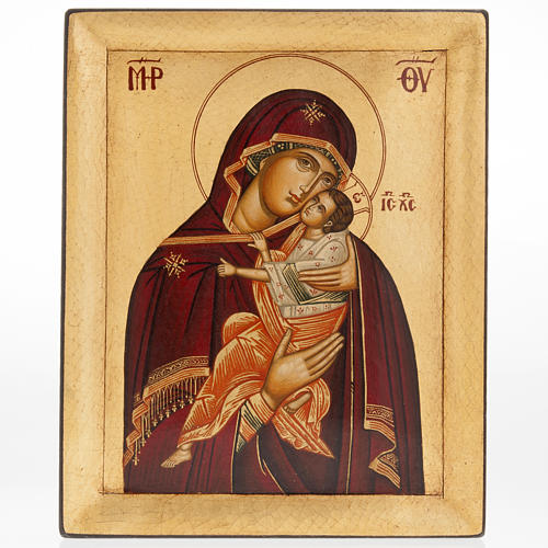 Our Lady of Tenderness, Greek icon, painted in Greece 1