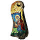 Greek icon painted on trunk 50x30 cm s3