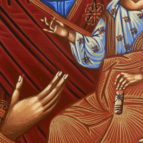 Icône Vierge Vreko Fratusa sérigraphiée et peinte Grèce 3