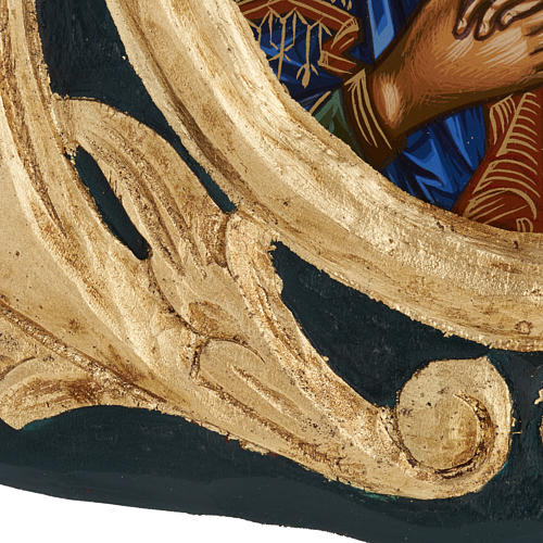 Ícono Virgen Eleusa serigrafiada y pintada 3