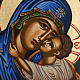 Icona Vergine Eleousa Grecia serigrafata e dipinta s2