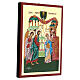 Ikone Griechenland handgemalt Hochzeit Joseph und Maria 31x23 cm s3