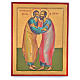 Icône grecque embrasement de Pierre et Paul 31x24cm s1