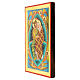 Greek painted icon Jesus hugs the Mother 35.5x22.5 cm s3