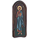 Griechische Siebdruck-Ikone, Basrelief, Christus Pantokrator, 45x20 cm s2