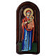 Icono bajorrelieve con Virgen Odigitria con Niño 45x20 cm s1
