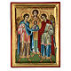 Hand-painted Greek icon of the Archangels 9x12 in s1
