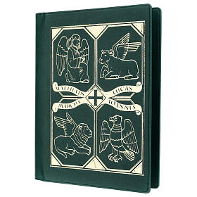 Leather slipcase for Lectionary with evangtelists symbols