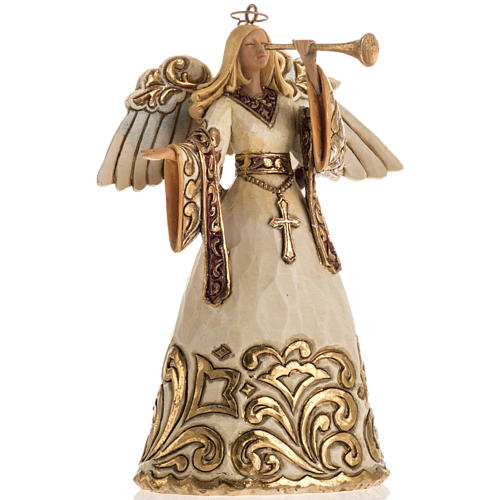 Ivory and Gold colour Angel Hanging Ornament by Jim Shore 1