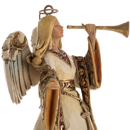 Ivory and Gold colour Angel Hanging Ornament by Jim Shore 2